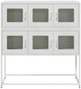 vidaXL Sideboard Weiß 100,5x39x107 cm Kaltgewalzter Stahl 853427 Bild 5