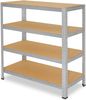 shelfplaza HOME 115x50x45 cm Schwerlastregal in grau-verzinkt mit 4 Böden und 175 kg Traglast pro Boden Bild 5
