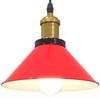 vidaXL Pendelleuchte Höhenverstellbar E27 Rot Glänzend Ø 22 cm Metall 4103449 Bild 5