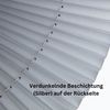 K-HOME Plissee Thermo Elsa von K-home, Verdunklung mit beschichteter Rückseite Silber, verspannt, Klemmfix Bild 3