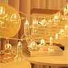 Qualra LED-Lichterkette 10/20LEDs Astronaut Rakete Raumschiff Lichterkette Weihnachtsdeko, 2/3M Batterie Weltall Geschenke für Kinder Schlafzimmer Party Bild 1