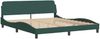 vidaXL Bett mit Matratze Dunkelgrün 180x200 cm Samt 3208673 Bild 4