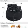Sofa H 66 x T 263 x B 171 cm, modulares Chenille-Sofa, Völlschaumstruktur, schlafbar, schwarz Bild 4