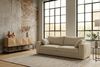 KAWOLA Sofa AMINA 3-Sitzer Stoff cremeweiß 82 x 101 x 228 cm Bild 2