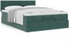 vidaXL Ottoman-Bett mit Matratze Dunkelgrün 140x190 cm Samt 3311918 Bild 4