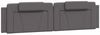 vidaXL Bett Kopfteil-Kissen "Viana" Grau 200 cm Kunstleder (1-tlg) Bild 1