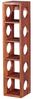 Weinregal MUMBAI Massiv-Holz Sheesham Flaschen-Regal Wandmontage für 5 Flaschen Holzregal modern mit Ablage 70 cm Bild 3