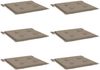 vidaXL Gartenstuhl-Kissen 6 Stk. Taupe 40x40x4 cm Oxford-Gewebe 314019 Bild 3
