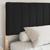 vidaXL Bettgestell mit gepolstertem Kopfteil Schwarz 160 x 200 cm 878036 Bild 3