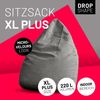 Lumaland 'Luxury XL Plus' Sitzsack, Grau, Polyester, 220 l Bild 2