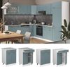 Küchenunterschrank R-Line Blau-Grau 60 cm mit Schublade, ohne Arbeitsplatte Vicco Bild 2