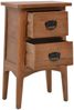 vidaXL Nachttisch Massivholz Tanne 40x29x68 cm Braun 246123 Bild 5
