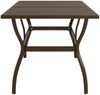 vidaXL Gartentisch Braun 140x80x72 cm Stahl 312280 Bild 3