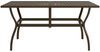 vidaXL Gartentisch Braun 140x80x72 cm Stahl 312280 Bild 2