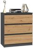 Raumhirsch Furniture Kommode Sideboard 70 cm breit (Maße 40 x 70 x 75 cm, 3 Schubladen), verschiedene Farben Bild 2
