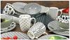 CreaTable Kombiservice (16-tlg), 4 Personen, Steingut, 4 Designs im Schwarz/weiß Look Bild 2