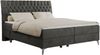 Boxspringbett mit 2 Bettkästen Matratze und Topper - MILEN - 160x200cm - Dunkelgrau Velours - H4 Bild 3