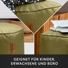 Green Bean® Sitzhocker aus Kunstleder - Pouf mit EPS Perlen Füllung - 43 x 30 cm - perfekte Ergänzung zum Sitzsack - verwelktes Grün Bild 3