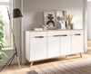 Sideboard Hygge in weiß und Eiche 185 cm Bild 2