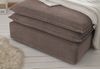 Loveseat Pesaro in braun Cord Set inkl. Hocker Bild 4