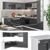 Eckküche R-Line Anthrazit Hochglanz/Weiß 287 x 46 cm ohne Arbeitsplatte Vicco Bild 2