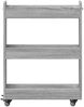 vidaXL Schrank mit Rollen Grau Sonoma 60x22x79 cm Holzwerkstoff 840420 Bild 5