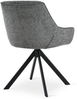 GOEURVANT 1178 Esszimmerstühle 6er-Set, 360° Drehbar, Chenille - Schiefergrau Bild 5