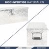 Aluminiumbox mit Deckel - Abschließbar | Alubox Deichselbox Alu Anhängerbox Werkzeugkiste Metall Transportbox Metallkiste, 70x31x27cm Silber Bild 4
