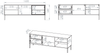 Selsey 'Barnee' - TV-Lowboard mit beleuchteter Glasvitrine, Kaschmirgrau, 160 cm Bild 5