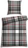 Schiesser Bettwäscheset Talisa - Feinbiber - 2-teilig - 155 x 220 cm - Grau Bild 5