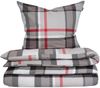 Schiesser Bettwäscheset Talisa - Feinbiber - 2-teilig - 155 x 220 cm - Grau Bild 2