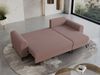 Wohnzimmersofa mit Schlaffunktion und Bettkasten - HUGO-Non - Rosa Boucle Bild 4