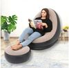 Insma Luftsofa Aufblasbarer Loungesessel Sofa Relaxsessel mit Fußhocker, für Büro, Mittagspause & Reisen platzsparend & leicht Bild 3