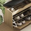 Schuhbank Schufy Sonoma 60 x 51 cm mit 2 Fächern Vicco Bild 4