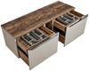Badmöbel Komplett Set PUEBLA-56-TAUPE in taupe mit Vintage Oak Eiche, B/H/T 270/200/46 cm Bild 2