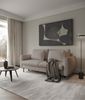 Selsey 'Rane' Sofa mit Schlaffunktion und Bouclé-Bezug, hellbraun, ca. 90 x 236 x 102 cm Bild 3