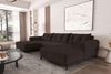 99rooms Massimo Wohnlandschaft Cordstoff POSO Braun mit Schlaffunktion Bild 2