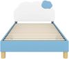 vidaXL Kinderbettgestell mit Kopfteil Blau 80 x 200 cm PU 42011019 Bild 5