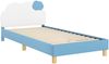 vidaXL Kinderbettgestell mit Kopfteil Blau 80 x 200 cm PU 42011019 Bild 4