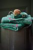 PiP Studio Handtuch Les Fleurs Green 30X50 Set A 3 Grün 100% Cotton, terry velour, 50, Baumwolle (1-St), Handtuch Frottetuch Bild 3