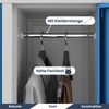 Umkleideschrank Spind BARTEK - 10 Abteile, Etikettenhalter Lüftungsschlitze | Umkleidespind Schließfachschrank Garderobenspind, 172x136x45cm Grau-Blau Bild 4