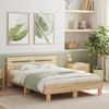 vidaXL Bettgestell mit Kopfteil LED-Beleuchtung Sonoma-Eiche 135x190cm 3207569 Bild 1