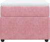 vidaXL Boxspringbett mit Matratze Rosa 80x200 cm Samt 3285607 Bild 4