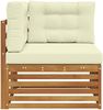 vidaXL Outdoor Ecksofa Massivholz Akazie Natur 900568 Bild 4