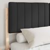 vidaXL Bettgestell mit gepolstertem Kopfteil Schwarz 135 x 190 cm 3398241 Bild 3