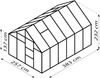 Vitavia Gewächshaus "Merkur 9900", smaragd grün, 9,9 m²,6 mm HKP Bild 2