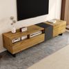 TV-Schrank mit 3 Türen & 2 offenen Fächern, 170 x 42 x 36,5 cm, Natur/Dunkelgrau Bild 5