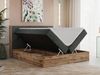 Boxspringbett, Schlafzimmerbett, Bettkasten - VENETO - 160 x 200 cm - Dunkelgrau Stoff - H3 Bild 2
