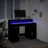 vidaXL LED-Schreibtisch Schwarz 120x55x91 cm Holzwerkstoff 3309412 Bild 4