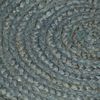 vidaXL Teppich Handgefertigt Jute Rund 240 cm Olivgrün 343601 Bild 4